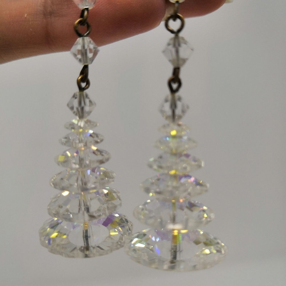 Swaroski Clip vintage earrings - Picture 3 of 6
